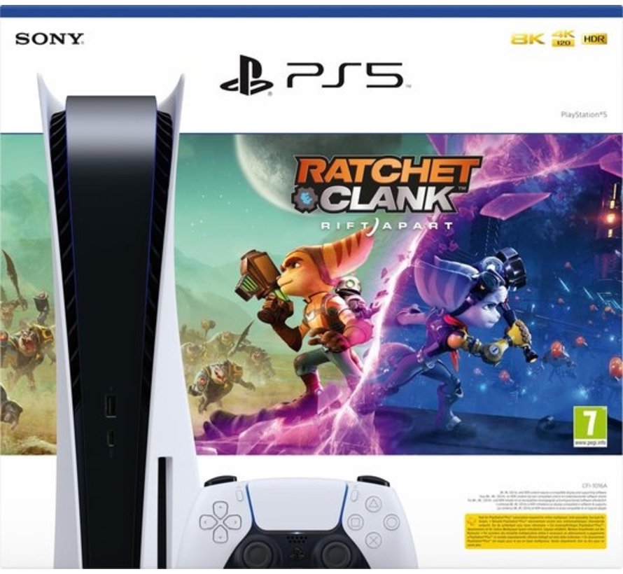 Sony PlayStation 5 Disc Edition + Ratchet & Clank: Rift Apart